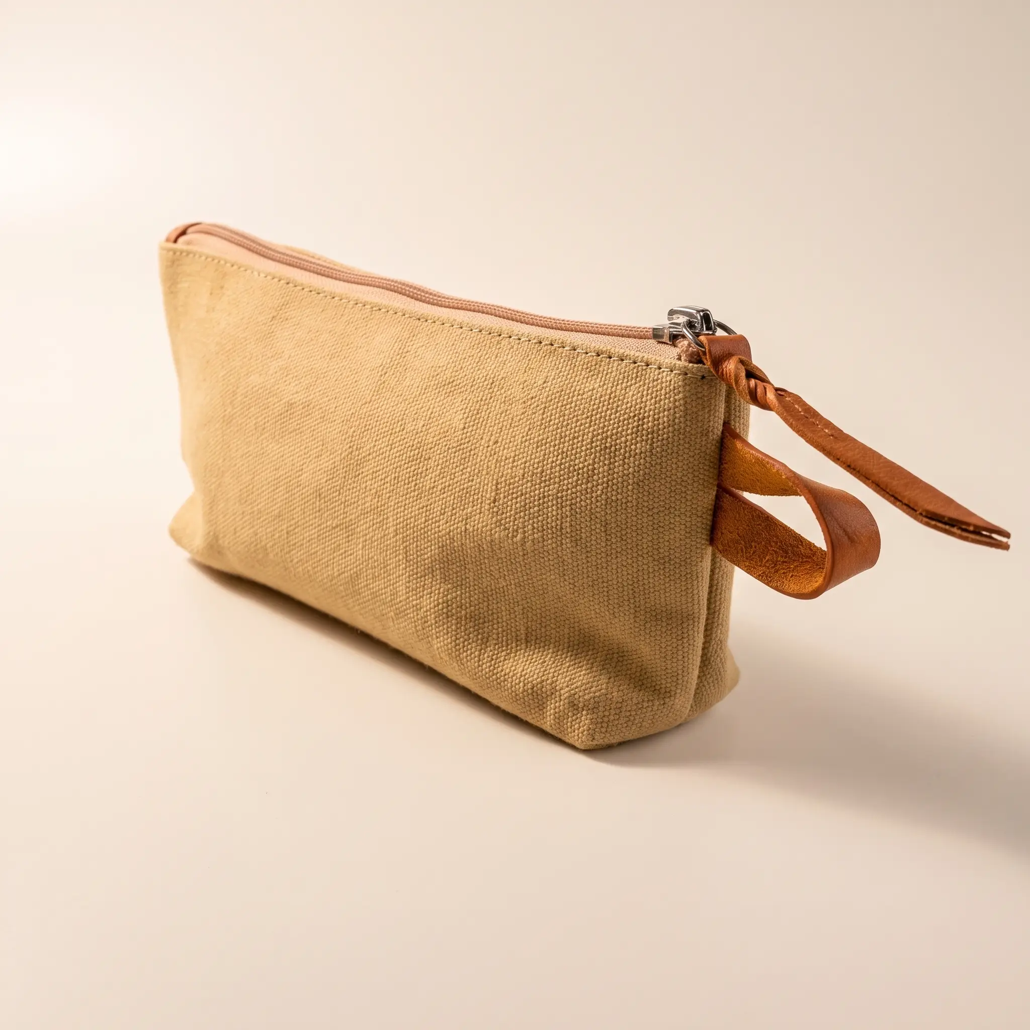 Upcycled Canvas & Leather Amenity Kit